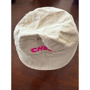 Beige Bucket Hat With Pink CHEO Embroidery By Apollo USA Cotton Blend Casual Sty